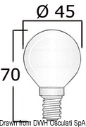 Żarówki z trzonkiem E14 - Bulb E14 24 V 40 W - Kod. 14.483.24 4