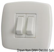 Contemporary switch N. 2 white - Artnr: 14.484.02 21