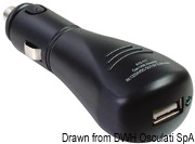 Double articulated plug w. USB connection - Artnr: 14.517.14 24