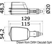 Double articulated plug w. USB connection - Artnr: 14.517.14 35