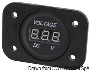 Digital voltmeter and ammeter, p. outlet 12V, USB - Artnr: 14.517.28 26