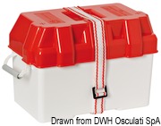 Battery box white/red moplen 100 A - Artnr: 14.546.01 18