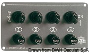 4-switch panel horizontal - Artnr: 14.707.00 7