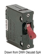Airpax hydraulic magnetic circuit breake lever 15A - Artnr: 14.736.15 11