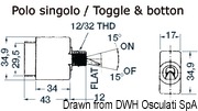 Airpax toggle hydraulic magn. circuit breaker 20 A - Artnr: 14.738.20 6