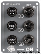 Electric control panel 5 switches + lighter plug - Artnr: 14.703.00 12