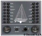 Control panel thermo-magnetic switches sailboat - Artnr: 14.809.01 14