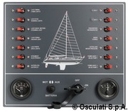 Control panel thermo-magnetic switches sailboat - Artnr: 14.809.01 15