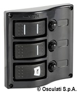 Control panel 9 flush rocker switches pol.graphite - Artnr: 14.843.09 20
