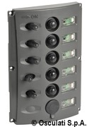 Electric panel w/automatic fuses and double LED - Artnr: 14.850.06 13