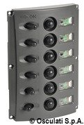 Electric panel w/automatic fuses and double LED - Artnr: 14.850.06 12