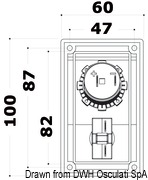 Moduły dodatkowe dla paneli - podwójne gniazdo USB - Kod. 14.861.02 28