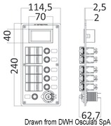 PCAL electric panel w/digital voltmeter 9/32 V - Artnr: 14.863.05 19
