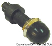 Watertight brass push button black - Artnr: 14.910.00NE 11