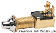 Watertight push button chromed brass 15 x 25 mm - Artnr: 14.918.04 10