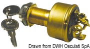 Watertight ignition key 5 positions brass - Artnr: 14.918.30 21