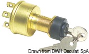 Watertight ignition key 3 positions brass - Artnr: 14.918.31 16