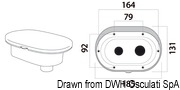 Pojemnik na prysznic z tworzywa luran odpornego na działanie promieniowania UV. Drzwiczki białe. MIZAR. 4 m - Kod. 15.240.02 33