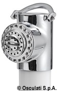 Pojemnik na prysznic Classic EVO do montażu ściennego, z prysznicem uruchamianym przyciskiem Mizar - Classic Evo chromed shower box SS hose 2.5 m Wall mounting - Kod. 15.150.09 46