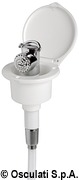 Elegant shower box white finish PVC hose 4 m Flat mounting - Artnr: 15.246.01 10
