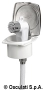 Pojemnik na prysznic New Edge z prysznicem Boris - Boris shower white finish PVC hose 2.5 mm - Kod. 15.248.00 49
