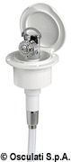 Pojemnik na prysznic Classic Evo z prysznicem uruchamianym przyciskiem Mizar - Classic Evo white shower box nylon hose 2.5 mm Flat mounting - Kod. 15.250.60 45