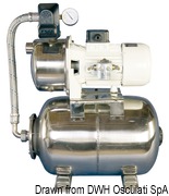 CEM fresh water pump w. 20l-SS tank 12 V 50 l/min - Artnr: 16.062.12 6