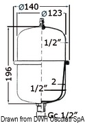 Accumulator tank f. fresh w. pump/water heater 2 l - Artnr: 16.126.00 9