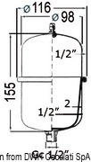 Accumulator tank f. fresh w. pump/water heater 1 l - Artnr: 16.126.01 10