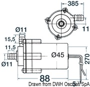 Centrifugal pump for sinks 12 V - Artnr: 16.184.74 6