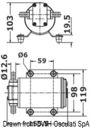 Pompa samozasysająca do pompowania oleju - oleju napędowego - lepkich cieczy - 24 V - Kod. 16.190.61 6