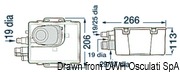 Zbiornik na szarą wodę ATTWOOD w komplecie z automatyczną pompą. Typ pompy - automatyczna Sahara 750. 24V - Kod. 16.413.75 5