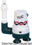 Pompa napowietrzająca TMC do skrzyń z przynętą i połowem. Wydajność 948 l/h. 12V - Kod. 16.452.43 1