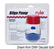 Rule New Generation submersible bilge pump 500 12V - Artnr: 16.471.12 5