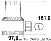 Pompa zęzowa ATTWOOD Heavy Duty do uciążliwych zastosowań - Model 2000. Wydajność 130 l/min. 12V - Kod. 16.505.12 13