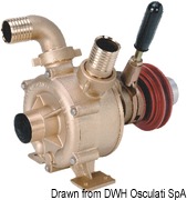 Bronze self-priming pump 230 l/min - Artnr: 16.650.50 4