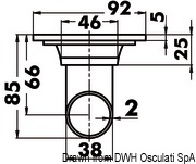 Oval cockpit drain item 1783SA - Artnr: 17.118.05 6