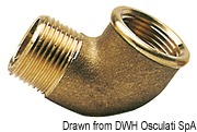 90° brass elbow male/female 1/4“ 6