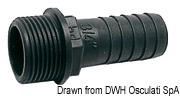 PP male hose adaptor 1/2“ x 13 mm 13