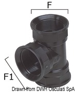 Thermopolymer T-joint 3/4“-1/2“ - Artnr: 17.237.51 4