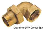 Brass 45° elbow 1“1/4 female/female 6
