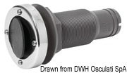 Nylon/fiberglass seacock 2“1/4 52 mm w/check valve - Artnr: 17.319.23 19
