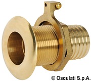 Seacock yellow brass w/hose adaptor 1/2“x 19 mm - Artnr: 17.323.01 22