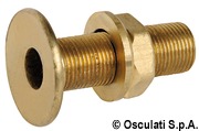 Flush threaded seacock yellow brass 1“ - Artnr: 17.324.03 12