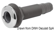 Nylon/fiberglass seacock 2“1/4 52 mm w/check valve - Artnr: 17.319.23 22