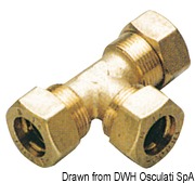 Brass comprssion T-joint 12 mm - Artnr: 17.410.03 10
