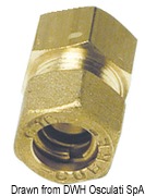 Brass comprssion joint female straight 10mm x 3/8“ - Artnr: 17.412.04 18
