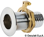 Przejście burtowe ze złączką na wąż - Thru hull chromed brass 1“1/4 x 38 mm - Kod. 17.423.04 23