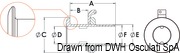 Przejście burtowe ze złączką na wąż - Thru hull chromed brass 1“1/4 x 38 mm - Kod. 17.423.04 25