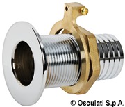 Thru hull flush mount chromed brass 2“ x 56 mm - Artnr: 17.424.06 8